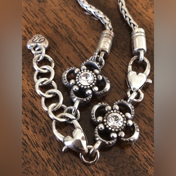 Brighton Flower Crystal Add-A-Bead charm bracelet. - Picture 13 of 13